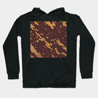 Dark Gold and Brown Sand Dune Desert Hoodie